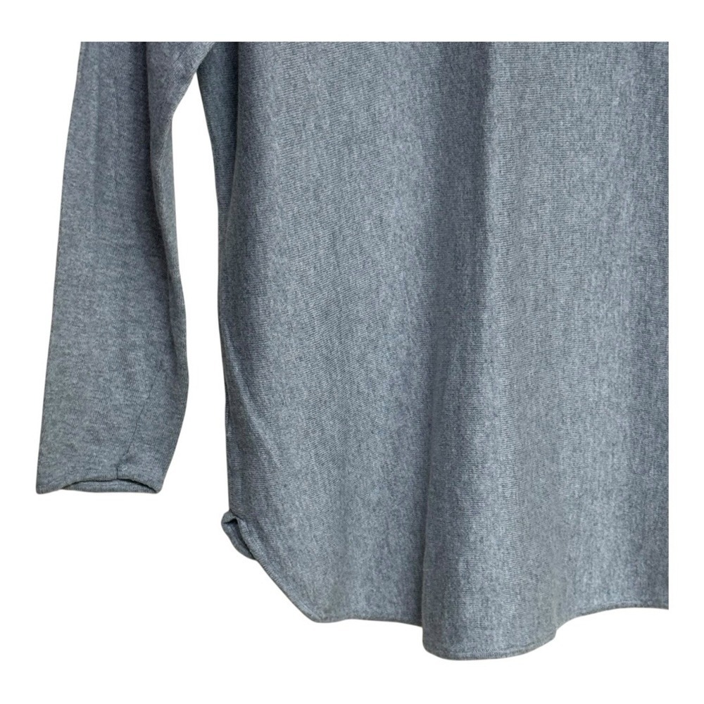 MICHAEL KORS Women's Gray Ribbed Boat Neck Long Sleeve Sweater Size XL - Picture 4 of 7